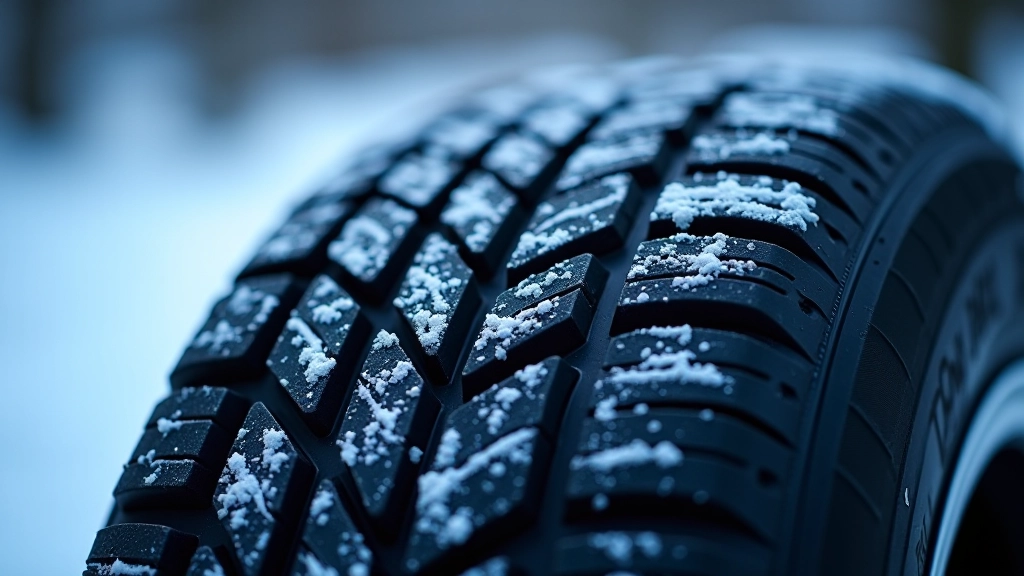 Winter tyres with snow grip pattern